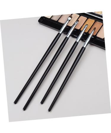 NOLITOY 4pcs Wooden Handle Black Eyeliner Brush Small Eyeliner Brush Eyeliner Makeup Brush - Buy Online on GoSupps.com