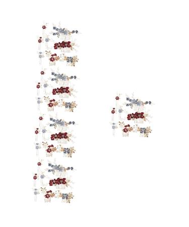 minkissy 10 Sets Bridal Headwear Rhinestone Hair Clips Wedding Tiara Rhinestone Barrettes Hair Clips for Wedding Bridal Hair Clips Wedding Hair Combs Pearl Tiara Hair Piece Miss Rhinestones