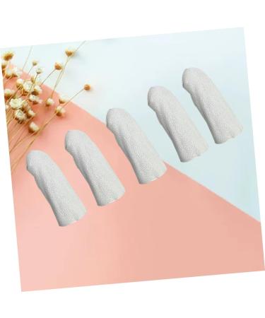 FRCOLOR Finger Guard 5pcs - Protective Finger Sleeves & Thumb Covers for Injury Prevention Heat Insulation & Nail Protection - White & Gold - Buy Online on GoSupps.com