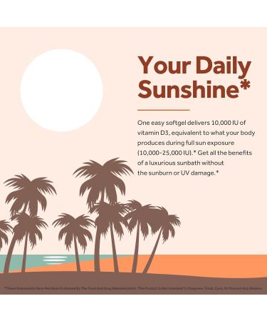 Doctor's Recipes Vitamin D3 K2 10 000 IU 200 mcg MK-7 Strong Bone Density Teeth Immune Heart Support Energy Calcium Absorption No Soy & Gluten Non-GMO 120 Softgels - Buy Online on GoSupps.com