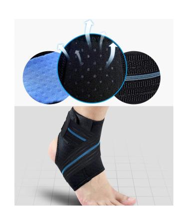 Premium Unisex Compression Ankle Support Wrap | Soft Elastic Brace for Sports & Sprains - International Shipping Available - Buy Online on GoSupps.com