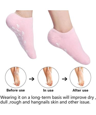 Yangwen Moisturizing Socks - Soft Essential Oil-Enriched Socks for Dry Cracked Heels (Pink) - International Shipping - Buy Online on GoSupps.com