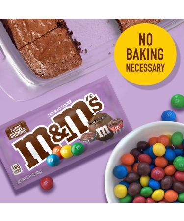 M&M'S Fudge Brownie Singles Size Chocolate Candy  1.41 oz. 24-Count Box - Buy Online on GoSupps.com