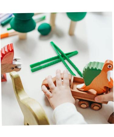 ULTECHNOVO 6pcs Kids Collection Tweezers - Craft & Science Tools for Toddlers - Plastic Forceps Green - Buy Online on GoSupps.com