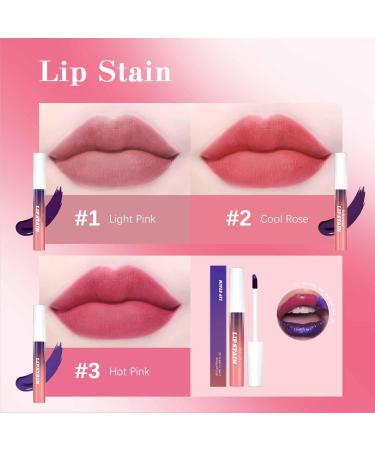 Peel Off Lip Liner Stain Rouge l vres Longue Tenue Hautement Pigment Liner l vres r sistant l'eau Liner l vres au fini mat (A 3 Colors/Set) Set A 1 unit (Lot de 3) - Buy Online on GoSupps.com