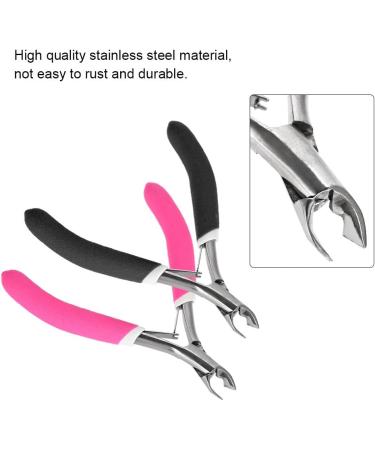 Stainless Steel Nail Cutter for Strong Nails and Cuticles - Black Manicure Tool - Buy Online on GoSupps.com