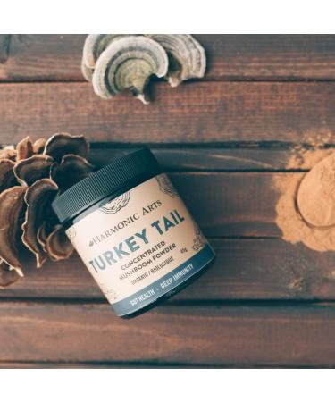 Turkey Tail Dual-Extract Concentrated Mushroom Powder | Source of Fungal Polysaccharides with Immunomodulating Properties | Immune & Digestive Imbalances Powder (45 Gram) - Buy Online on GoSupps.com