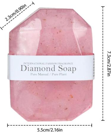 Savon pour les mains en forme de pierre pr cieuse - Savon naturel avec feuille d'or - Savon parfum - Cadeau pour homme et femme - Pour le visage et le corps Or rose - Buy Online on GoSupps.com