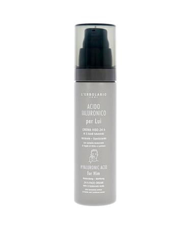 LErbolario Hyaluronic Acid Mattifying Face Cream for Men - 1.6 oz | Hydrating Moisturizer for Oily Skin - Buy Online on GoSupps.com