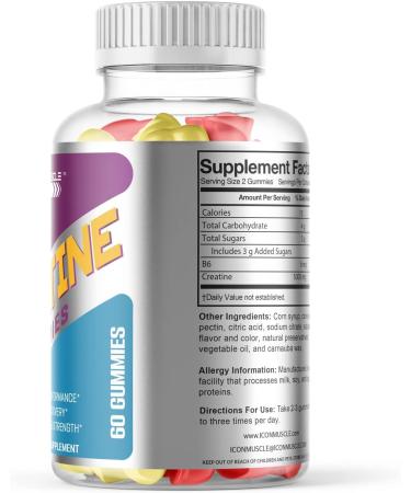 Creatine Gummies for Muscle Growth & Strength | Boost Workout Recovery | Natural Flavors - Buy Online on GoSupps.com