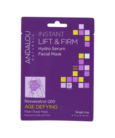 Andalou Naturals Instant Lift and Firm Hydro Serum Facial Mask, 0.6 Fluid Ounce - 6 per case.