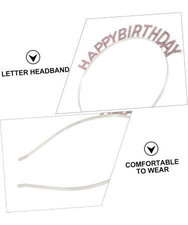 DOITOOL Birthday Party Headband Princess Crowns Crown Princess Party Favors Hair Headpiece for Birthday Party Birthday Tiara Queen Tiara Pink Diamond Alloy Women's Rhinestones 16.5x16cm Pink - Buy Online on GoSupps.com