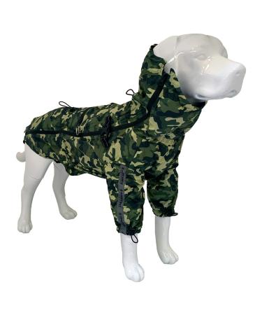 Croci Hiking Raincoat for Dogs Portable Go-Camouflage Size 35 cm - 194 g