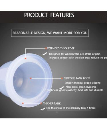 Buy Babysbreath17 4PC Silicone Cupping Jars for Back & Facial Massage | Anti-Cellulite Treatment | International Shipping - Buy Online on GoSupps.com