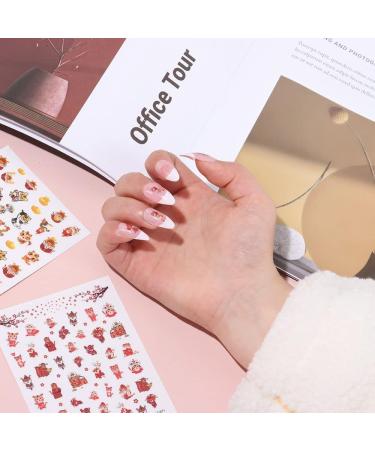 Self-Adhesive Manicure Accessories Hand-made Animal Prints Nail Stickers Tiger Decals Nail Art Decorations Nail Slider(Style 6) - Buy Online on GoSupps.com