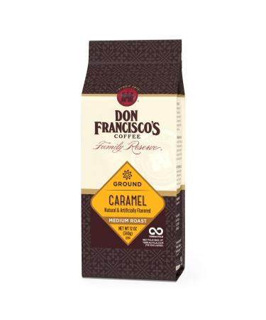 Don Francisco's Caf moulu au caramel torr faction moyenne - 100 % arabica caf aromatis sachet de 355 ml Caramel 12 g (Lot de 1)