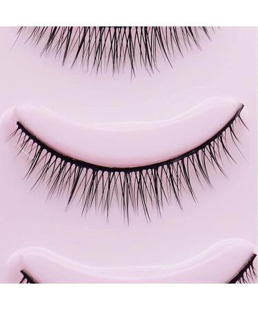 Buy 5Pcs Black Short Fake Mink Eyelashes - Natural Looking Eye Extensions for Women | Perfect Fitting 8mm Eyelash Makeup Tools - Buy Online on GoSupps.com