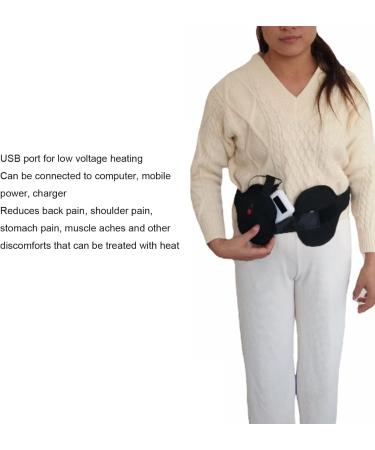 ZJchao Back and Kidney Heating Belts | USB 3-Stage Adjustable Hot Compression | Multifunctional Electric Heating Tape & Pillow for Pain Relief - Buy Online on GoSupps.com