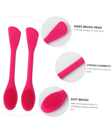 minkissy 2pcs Facial Cleansing Scrubber Manual Silicone Face Cleanser Silicone Facial Massager Silicone Facial Scrubber Facial Cleansing Brush Manual Face Scrubber Cleasing Milk Double Head - Buy Online on GoSupps.com
