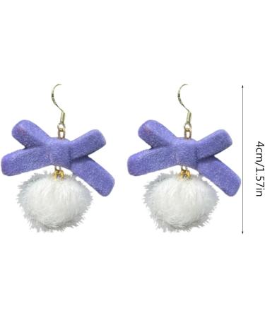 Feyley Exaggerated Bowknot Earrings | Chic Plush Ear Jewelry for New Year's & Birthday Gifts - Buy Online on GoSupps.com