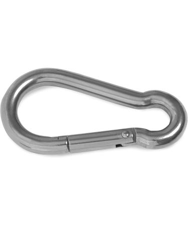 HeavyTool Stainless Steel Carabiner Hook 120x11mm (2 pcs) | V4A AISI316 Fire Brigade Gear | Durable Niro Inox for International Shipping - Buy Online on GoSupps.com