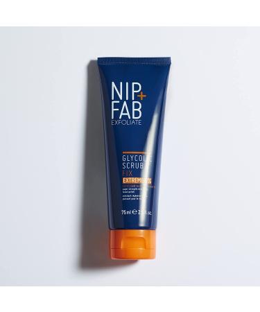 Nip + Fab Glycolic Acid Fix Face Scrub - AHABHA Exfoliating Cleanser with Salicylic Acid & Aloe Vera - 75ml - Buy Online on GoSupps.com