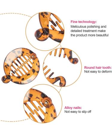 Banana Clip Claw Clips Resin Hair Clips Assorted Round Banana Hair Combs Fishtail Grips for Women Girls 4 Pack (Multi Color) - Buy Online on GoSupps.com