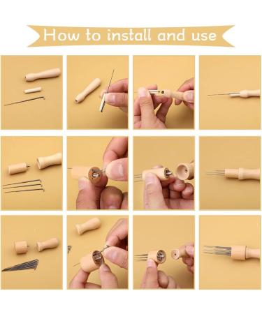 Unberr Needle Felting Kit - 98 Pcs Needles, Wool Tools for Beginner & Pro - Buy Online on GoSupps.com