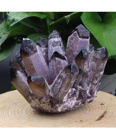 Natural Purple Phantom Quartz Stone Cluster Crystals Ornament 500g-650g 1pc HOMEZHOU 1PC 500g-650g - Buy Online on GoSupps.com