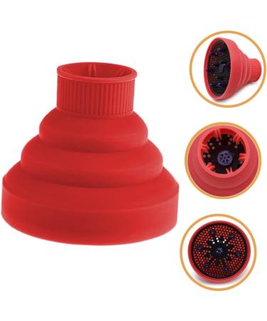Universal Silicone Hair Dryer Diffuser Cover - Red Hair Diffuser Nozzle for Salon & Home - 13.8x13.8cm Hair Dryer Supplies - Buy Online on GoSupps.com