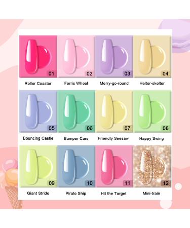 REDNEE 21 Pcs Easter Candy Colors Dip Powder Nail Kit - Pastel Acrylic Dipping Powder Set for Manicures| RE36 - Buy Online on GoSupps.com