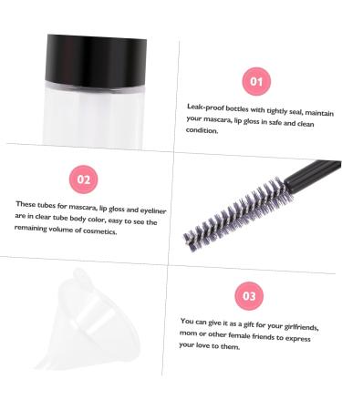FOMIYES 1 Set Lip Gloss Tubes Plastic Containers Empty Lip Balm Bottle Mascara Tube Liquid Eyeliner Mini - Buy Online on GoSupps.com
