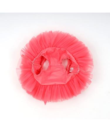 HOOLCHEAN Super Soft Fluffy Tutu Skirt with Diaper Cover Bloomer for Infant Toddler Girls 1-2 Years - Watermelon Red - Buy Online on GoSupps.com