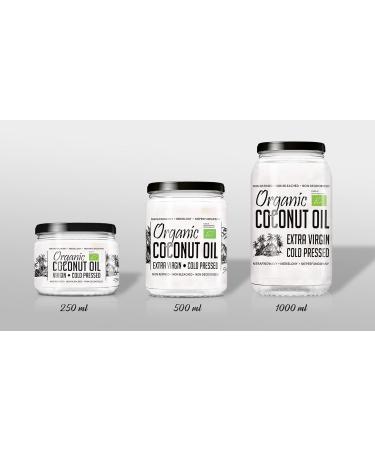 Buy Organic Extra Virgin Coconut Oil - 500ml | Cold-Pressed Unrefined 100% Pure & Natural - Ideal for Cooking & Skincare - Buy Online on GoSupps.com