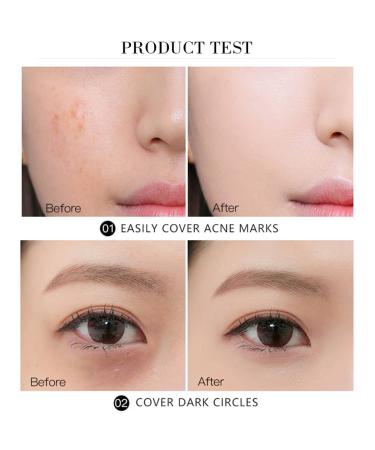 Tri-color Face Concealer Palette - Color Corrector & Contouring Makeup with Brush for Dark Circles & Blemishes - Waterproof & Long-Lasting - Buy Online on GoSupps.com