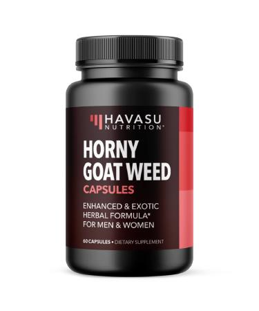 Havasu Nutrition Horny Goat Weed with Ginseng Maca Root for Men and Women - 60 Capsules