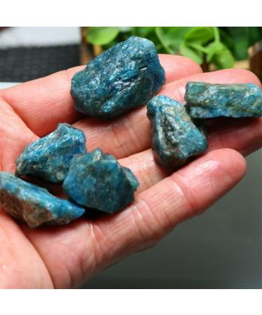 90-100g Natural Raw Blue Apatite Crystal Stone Gravel RoughMineral Specimen Collection NaturalReiki Decoration qiangang - Buy Online on GoSupps.com