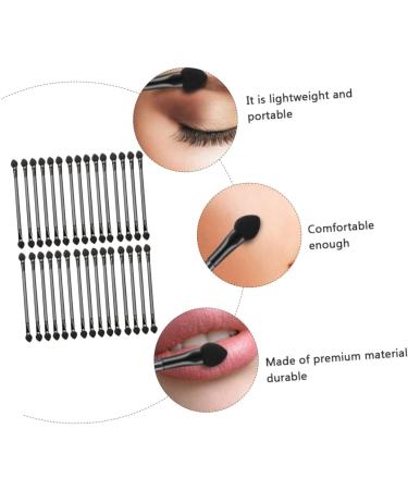 Baluue 90 Pcs Double Ended Eyeshadow Brush Sponges Makeup Cosmetic Tool Tipped Eye Black Artificial Fiber - Buy Online on GoSupps.com