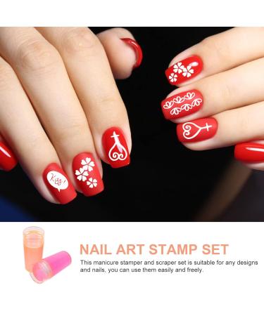 Beaupretty Nail Stamp Set - Transparent Nail Art Stamping Kit with Double Head Stamper & Scraper for DIY Manicure | International Shipping - Buy Online on GoSupps.com