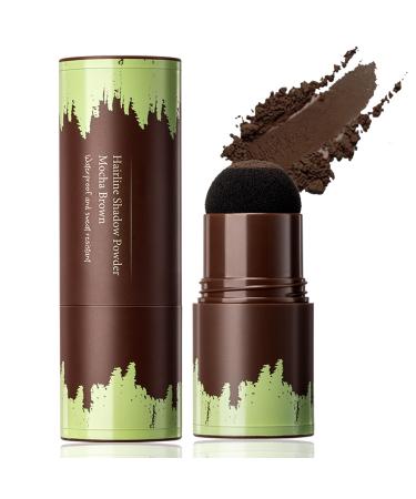 Hair Powder - Quickly Root Touch Up - Hairline Shadow Powder Stick - Waterproof Longlasting for Thicker Fuller Looking - Cover Thin Grey Hair Root Concealer - Modify Forehead Eyebrow Sponge (BROWN)