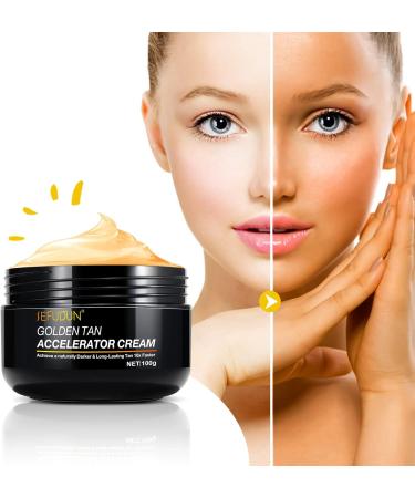 Tanning Accelerator Cream 100g Premium Brown Tanning Gel Effective in Sunbeds and Outdoor Sun Tanning Cream for Sunbeds Natural Ingredients Intensive Tanning Gel for Outdoor (A) - Buy Online on GoSupps.com