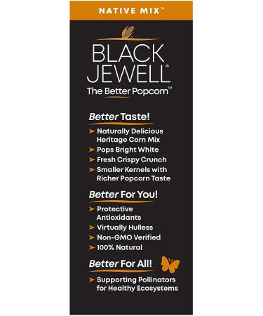 Black Jewell Gourmet Popcorn Variety Pack - Non-GMO, Gluten-Free, Vegan Snack with Antioxidants and Whole Grain - 28oz (Pack of 3) - Buy Online on GoSupps.com