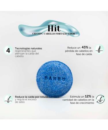  BANBU BANBU Hit Strengthening Anti-Hair Shampoo 75 g. Vegan Made in Spain - Buy Online on GoSupps.com