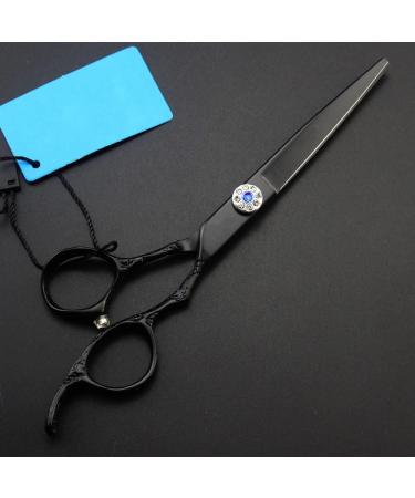 Hair Cutting Scissors 6 Inch Japan 440c Steel Rose Black Hair Scissors Haircut Thinning Barber Tools Cutting Shears Hairdresser Scissors Set - Buy Online on GoSupps.com
