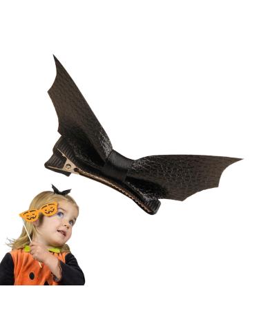 Gothic Hair Clips Gothic Hair Clips - Funky Black Bat Wings Hair Pins Funky Hair Clips Halloween Headpiece Decorative Barrettes for Quarry Tail