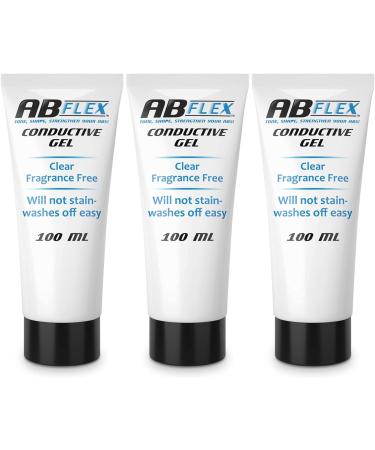 Best Conductive Gel for TENS EMS & Ab Flex Belt | 3x100 ml - High-Quality Electrodes for Pain Relief & Muscle Stimulation - Buy Online on GoSupps.com