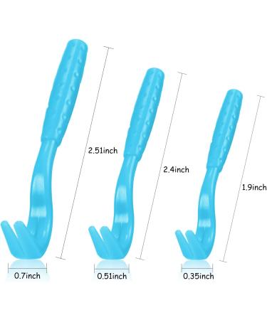 Boao Tick Removal Kit with 3 Plastic Removers & 3 Stainless Steel Tweezers for Pets - Light Blue - Buy Online on GoSupps.com