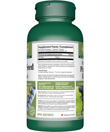 Grape Seed Extract 100mg 3 X 90 Capsules Cardiovascular & Circulatory Health Brain Function Immune Health Skin Care Anti Age Wrinkles Paleo Friendly 85% OPC 270 count (Pack of 1) - Buy Online on GoSupps.com