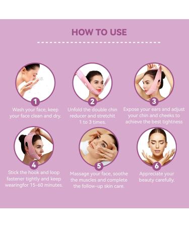 Reusable V Line Lifting Mask with Chin Strap | Face Lift & Jaw Exerciser for Women - Prevent Sagging & Achieve a V-Shaped Look - Buy Online on GoSupps.com