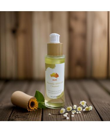 Muse Mandelic AHA Gel Cleanser Mandelic Acid Gentle Exfoliant for acne prone skin dull congested and uneven tone & texture